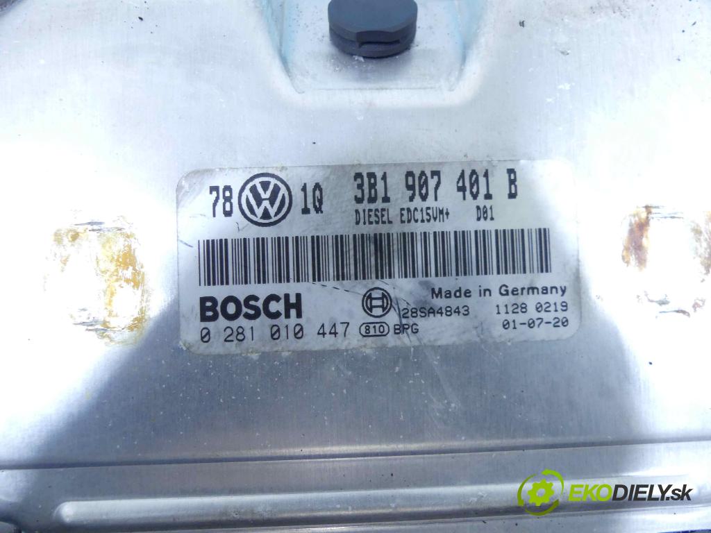 Vw Passat B5 1995-2005 2.5 V6 tdi 150 HP manual 110 kW 2496 cm3 5- Jednotka riadiaca 3B1907401B