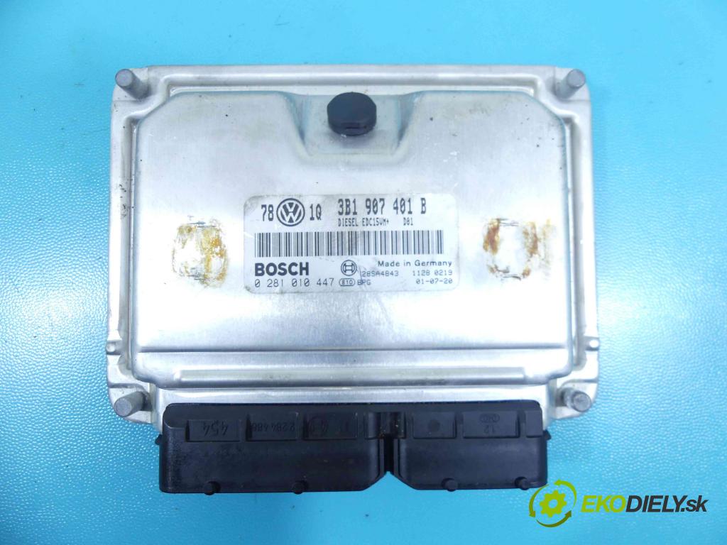 Vw Passat B5 1995-2005 2.5 V6 tdi 150 HP manual 110 kW 2496 cm3 5- Jednotka riadiaca 3B1907401B