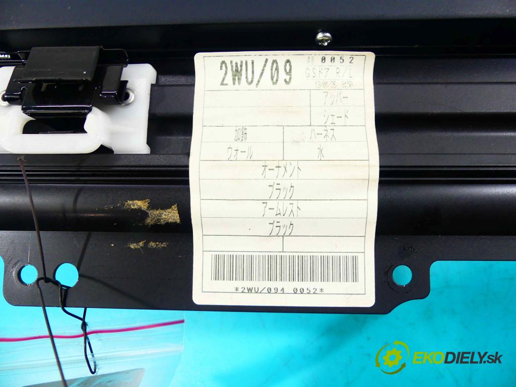 Lexus GS IV 2011-2020 3.5 hybrid 292KM automatic 215 kW 3456 cm3 4- roleta  (Rolety kufra)