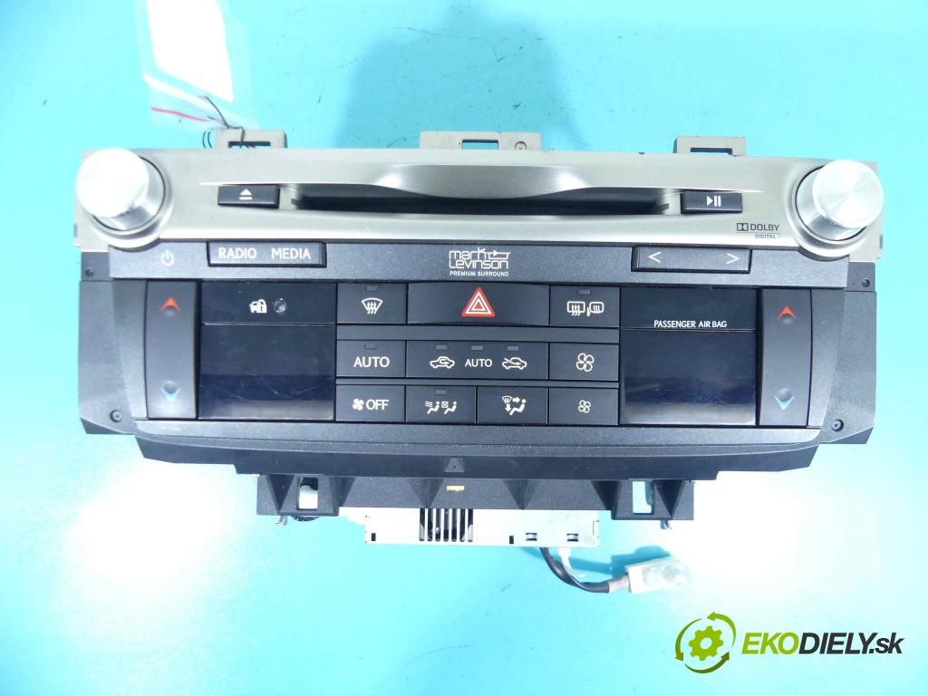 Lexus GS IV 2011-2020 3.5 hybrid 292KM automatic 215 kW 3456 cm3 4- Radio továreň: 29812-J0802