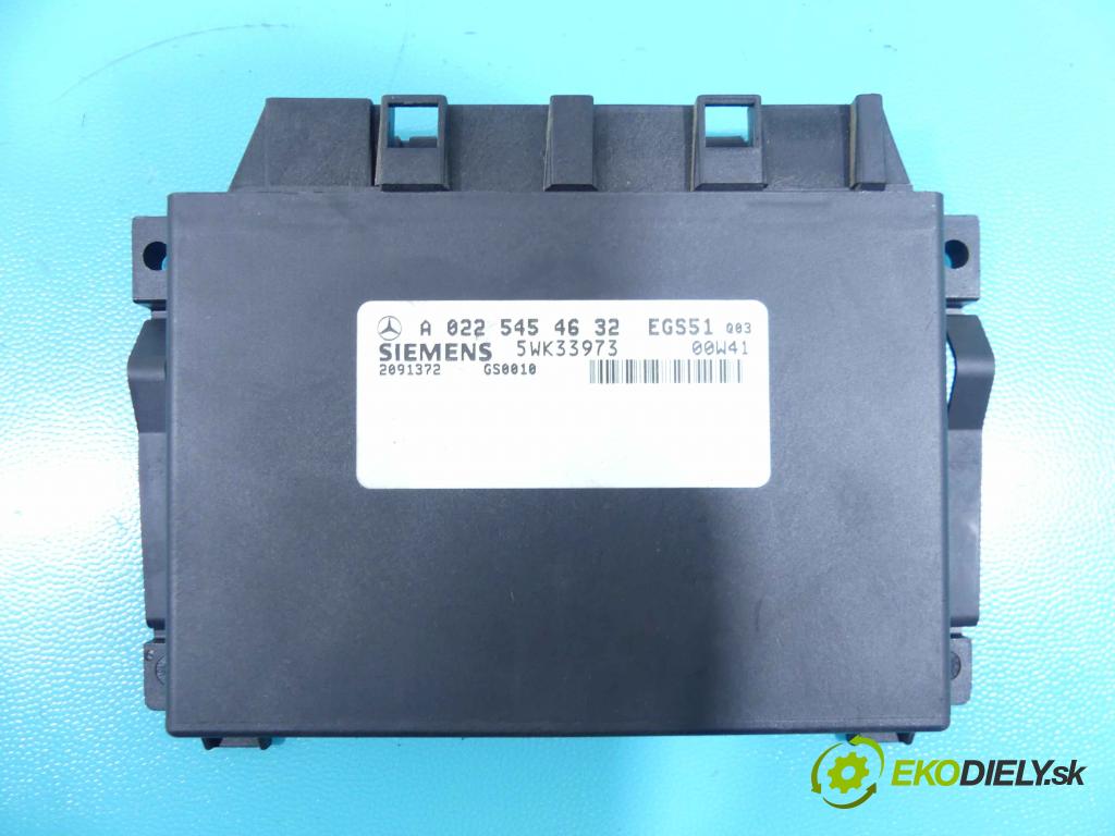 Mercedes ML W163 1997-2005 3.2 218 HP automatic 160 kW 3199 cm3 5- modul riadiaca jednotka A0225454632 (Ostatné)