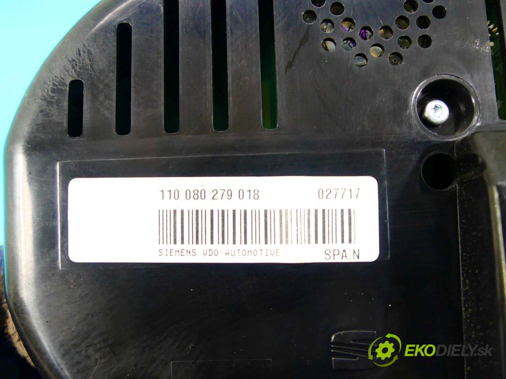Seat Leon II 2005-2012 1.9 tdi 105 HP manual 77 kW 1896 cm3 5- prístrojovka/ budíky 1P0920804C (Prístrojové dosky, displeje)