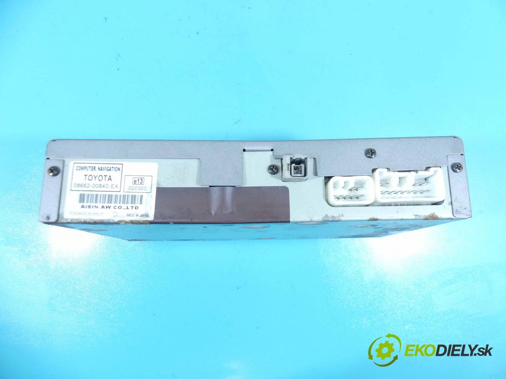 Toyota Rav4 II 2000-2005 2.0 D4D 116 HP manual 85 kW 1995 cm3 5- Navigácia: 08662-00840-EX (GPS navigácie)
