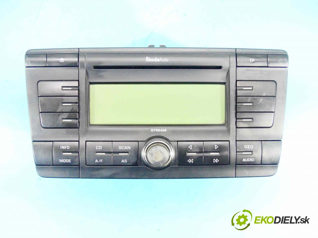 Skoda Octavia II 2004-2013 1.9 tdi 105 hp manual 77 kW 1896 cm3 5- Radio továrna: 1Z0035161A