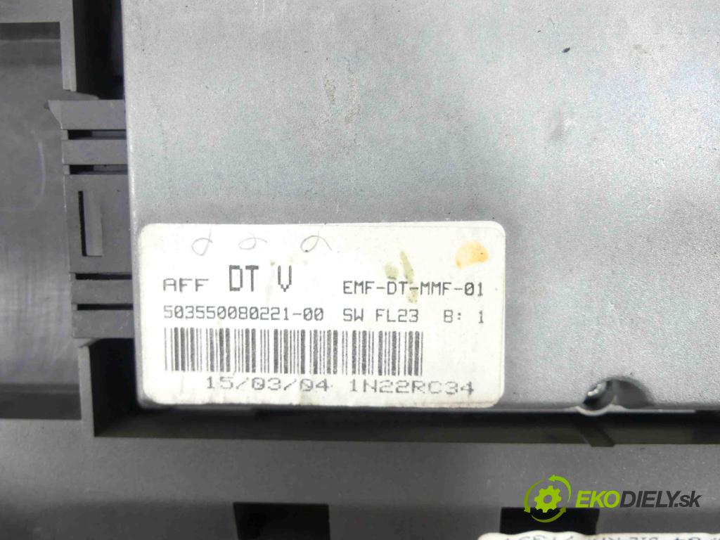 Fiat Ulysse II 2002-2010 2.0 jtd 109 HP manual 80 kW 1997 cm3 5- prístrojovka/ budíky 1499140080 (Prístrojové dosky, displeje)