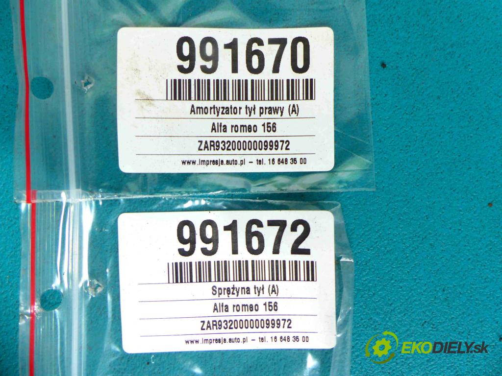 Alfa romeo 156 1.6 16v 120 HP manual 88 kW 1598 cm3 4- pružina zadné  (Ostatné)