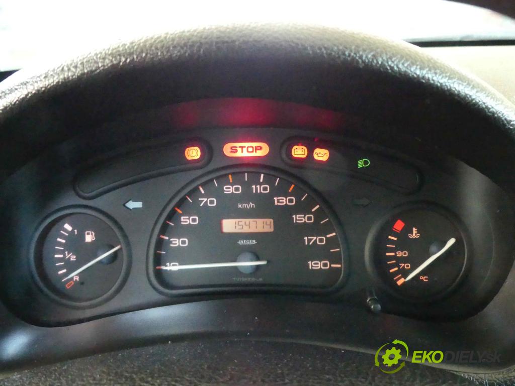 Peugeot 206 1.9d 69KM manual 51 kW 1868 cm3 3- prístrojovka/ budíky 9634960980 (Prístrojové dosky, displeje)