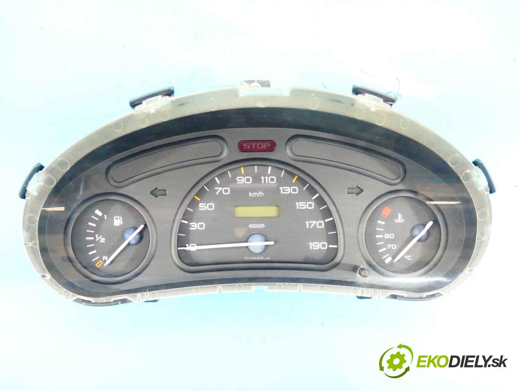 Peugeot 206 1.9d 69KM manual 51 kW 1868 cm3 3- prístrojovka/ budíky 9634960980 (Prístrojové dosky, displeje)