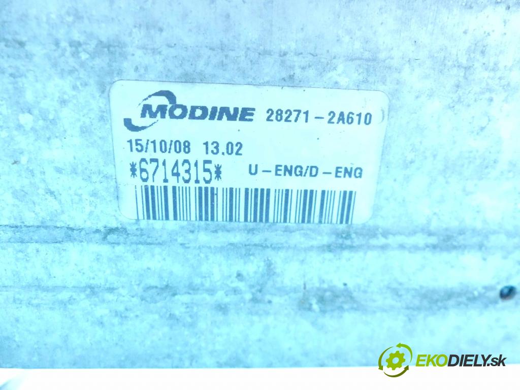 Kia Ceed I 2006-2012 2.0 crdi 140 hp manual 103 kW 1991 cm3 5- Intercooler 28271-2A610 (Chladiče nasávaného vzduchu (intercoolery))