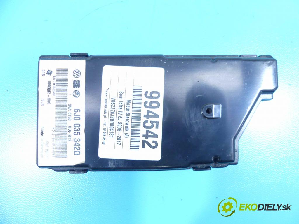 Seat Ibiza IV 6J 2008-2017 1.2 tdi 75 HP manual 55 kW 1199 cm3 5- modul riadiaca jednotka 6J0035342D (Ostatné)
