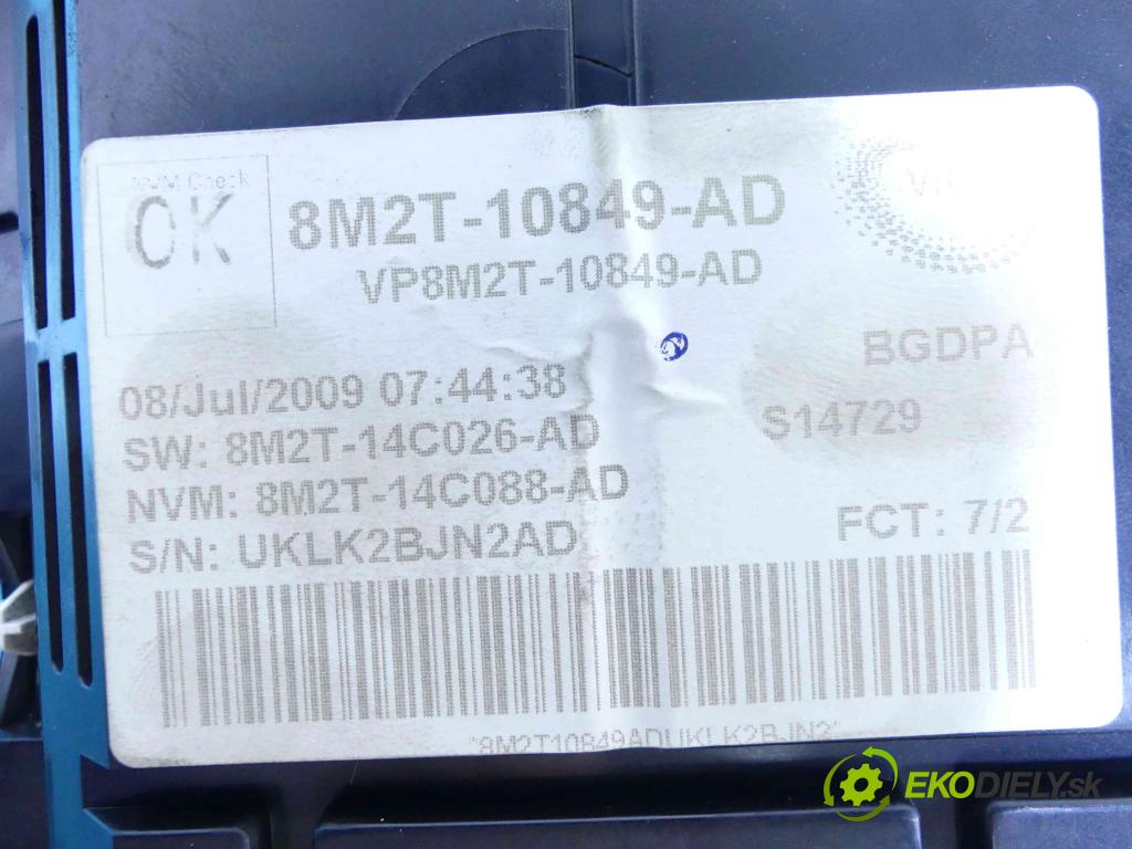 Ford Mondeo Mk4 2007-2014 2.5 T manual 162 kW 2521 cm3 5- prístrojovka/ budíky 8M2T-10849-AD (Prístrojové dosky, displeje)