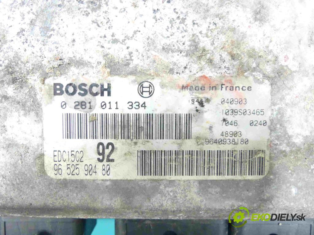 Citroen C8 2002-2014 2.0 hdi 107 HP manual 79 kW 1997 cm3 5- Jednotka riadiaca 0281011334