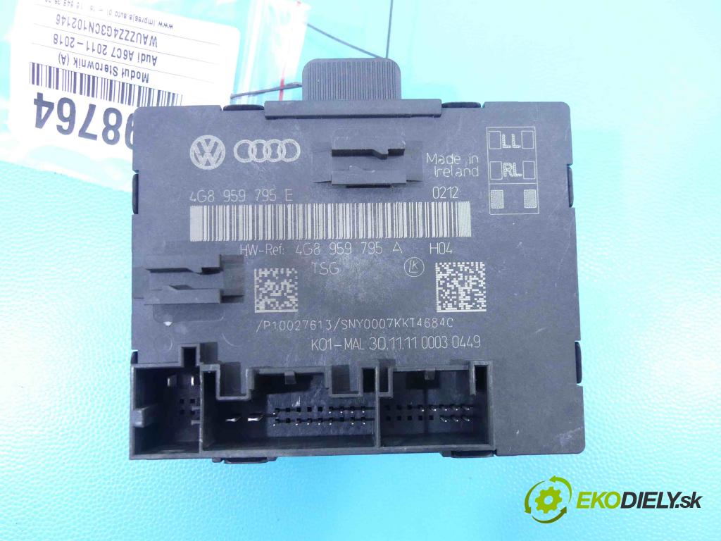Audi A6 C7 2011-2018 2.0 tdi 177 HP manual 130 kW 1968 cm3 4- modul riadiaca jednotka 4G8959795A (Ostatné)