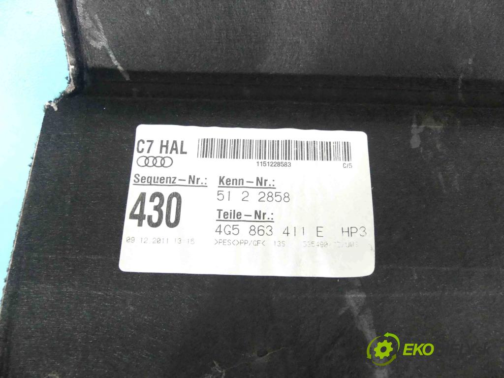 Audi A6 C7 2011-2018 2.0 tdi 177 HP manual 130 kW 1968 cm3 4- zadná 4G5863411E (Pláta zadné)