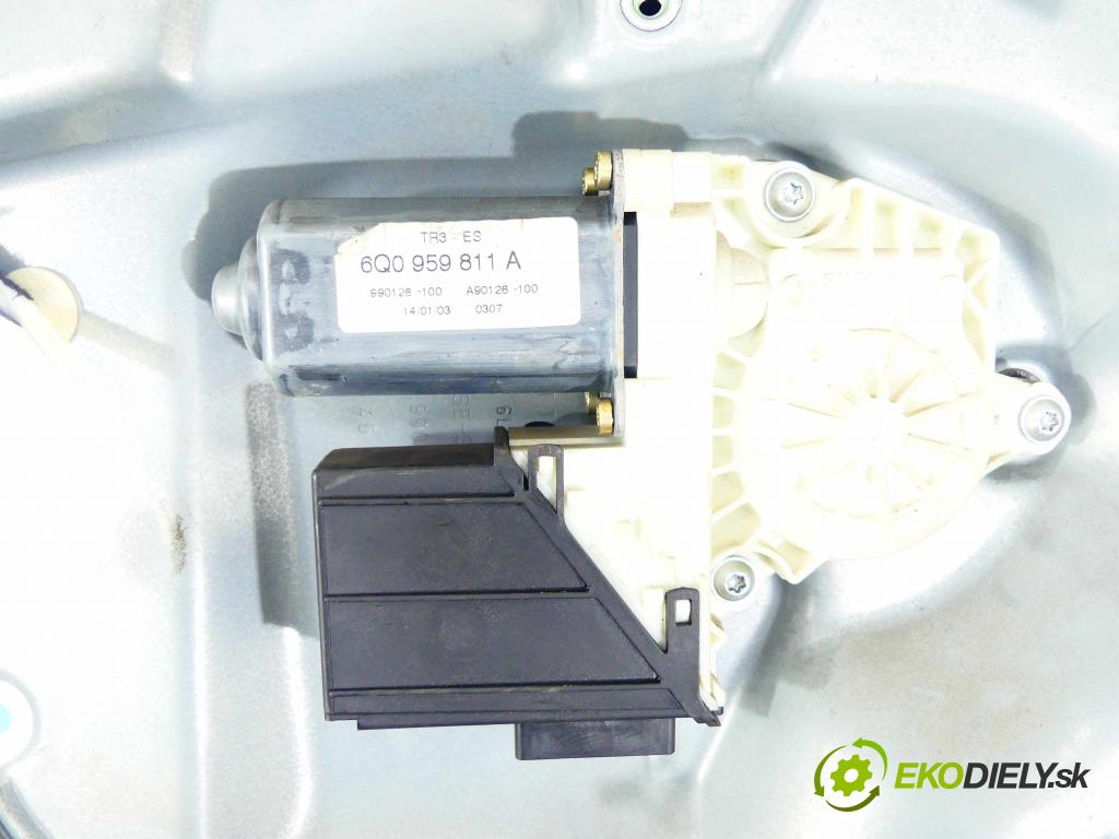 Seat Cordoba II 6L 2002-2008 1.4 16v 75 hp manual 55 kW 1390 cm3 4- mechanismus stahování zadní levý 6Q0959811A