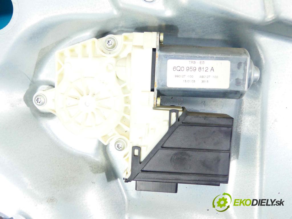 Seat Cordoba II 6L 2002-2008 1.4 16v 75 hp manual 55 kW 1390 cm3 4- mechanismus stahování zadní pravý 6Q0959812A