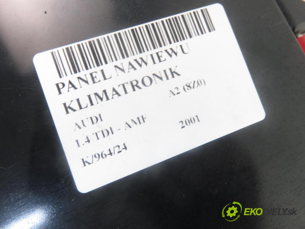 AUDI A2 (8Z0) HB 2001 55,00 1.4 TDI - AMF 1422,00 Panel kúrenia KLIMATRONIK 8Z0820043 ; 5HB008185