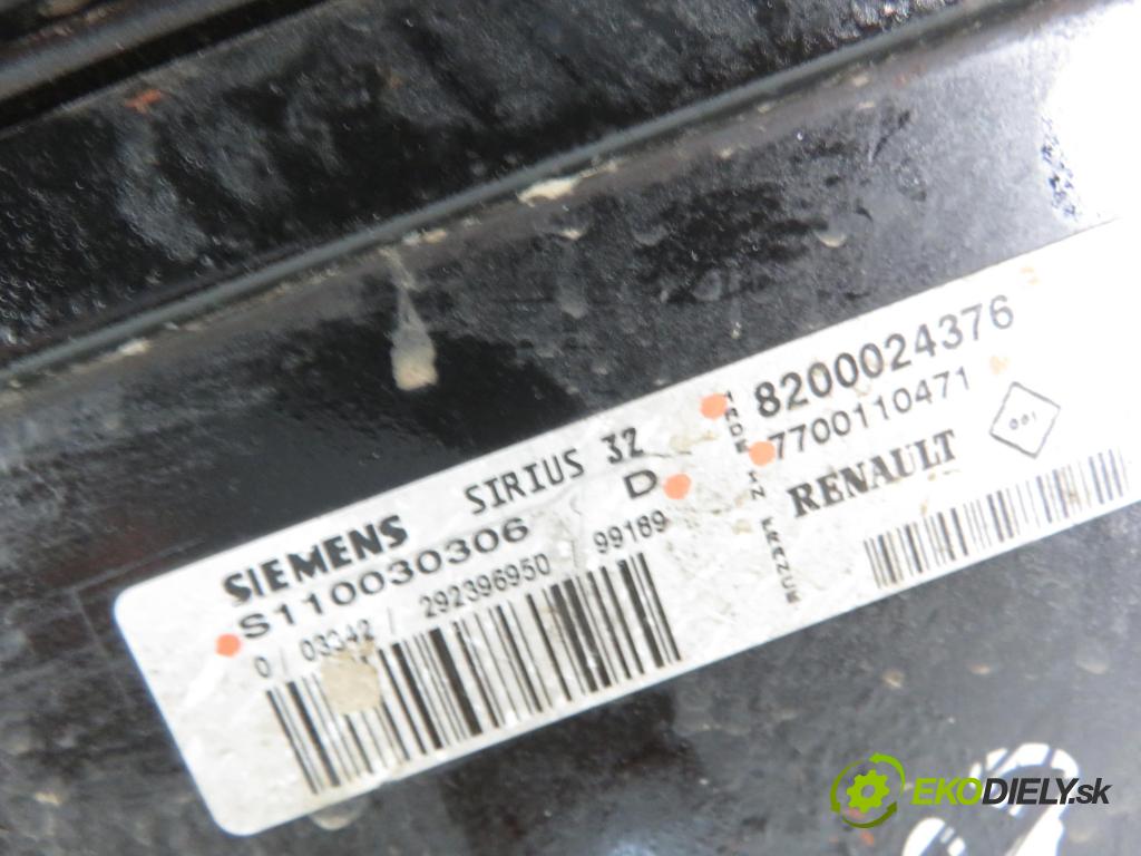 RENAULT SCENIC I (JA0/1_) MINIVAN 2000 102,00 2.0 16V 139 - F4R 740 1998,00 Riadiaca jednotka Motor 8200024376 ; 7700110471 ; S110030306D