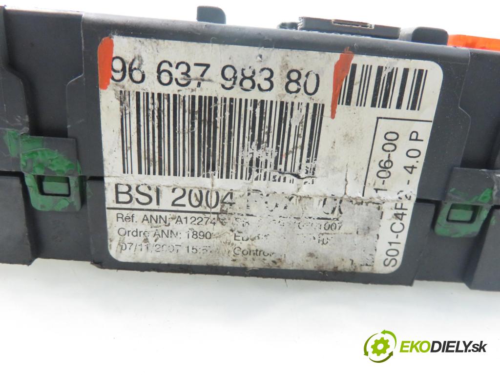 PEUGEOT 207 (WA_, WC_) HB 2008 70,00 1.4 16v VTI 95 - 8FS 1397,00 MODUL BSI 9663798380