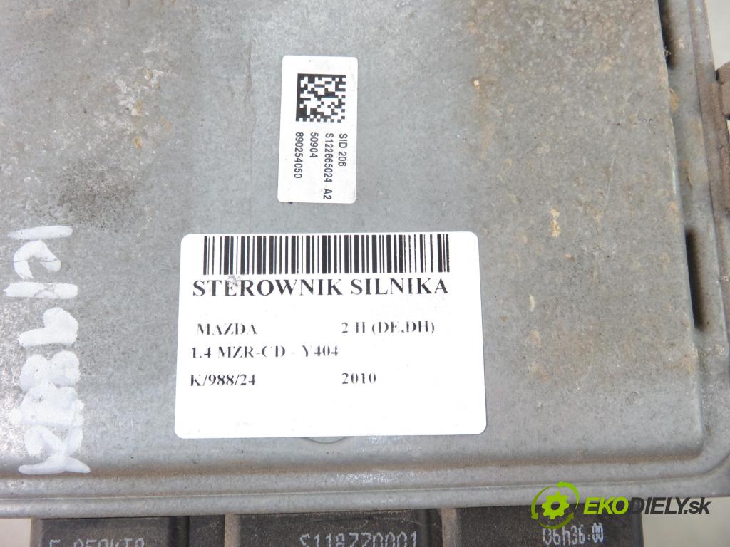 MAZDA 2 (DE_, DH_) HB 2010 50,00 1.4 MZR-CD - Y404 1399,00 Riadiaca jednotka Motor 5WS40585DT ; 8V2112A650CD