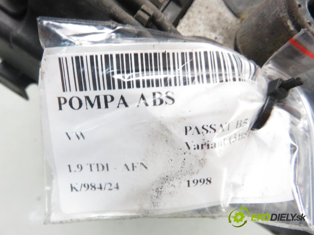 VW PASSAT B5 Variant (3B5) KOMBI 1998 81,00 1.9 TDI 110 - AFN 1896,00 Pumpa ABS 0273004281 ; 0265216559 (Pumpy ABS)
