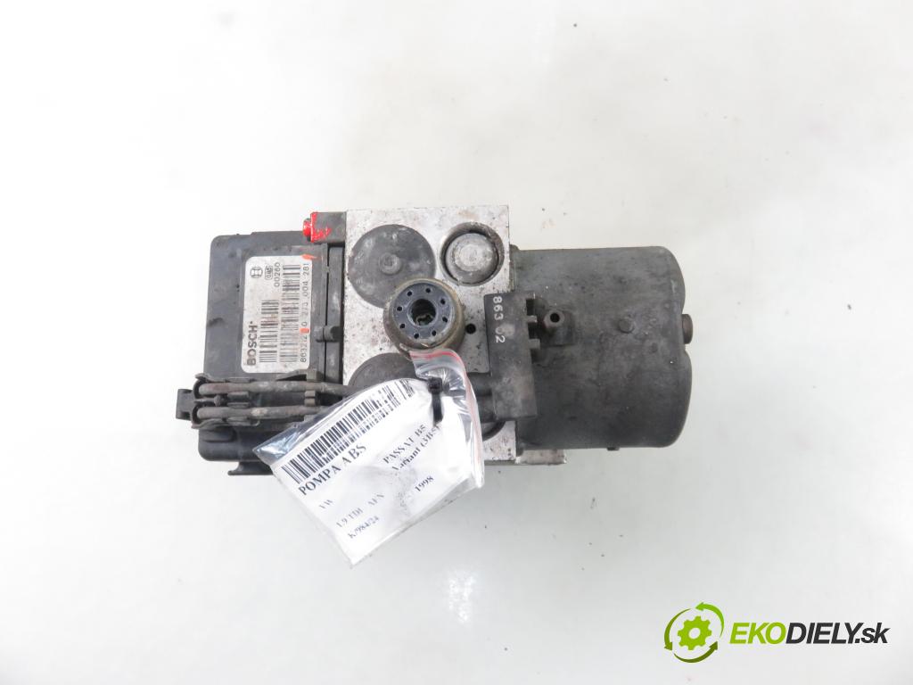 VW PASSAT B5 Variant (3B5) KOMBI 1998 81,00 1.9 TDI 110 - AFN 1896,00 Pumpa ABS 0273004281 ; 0265216559 (Pumpy ABS)