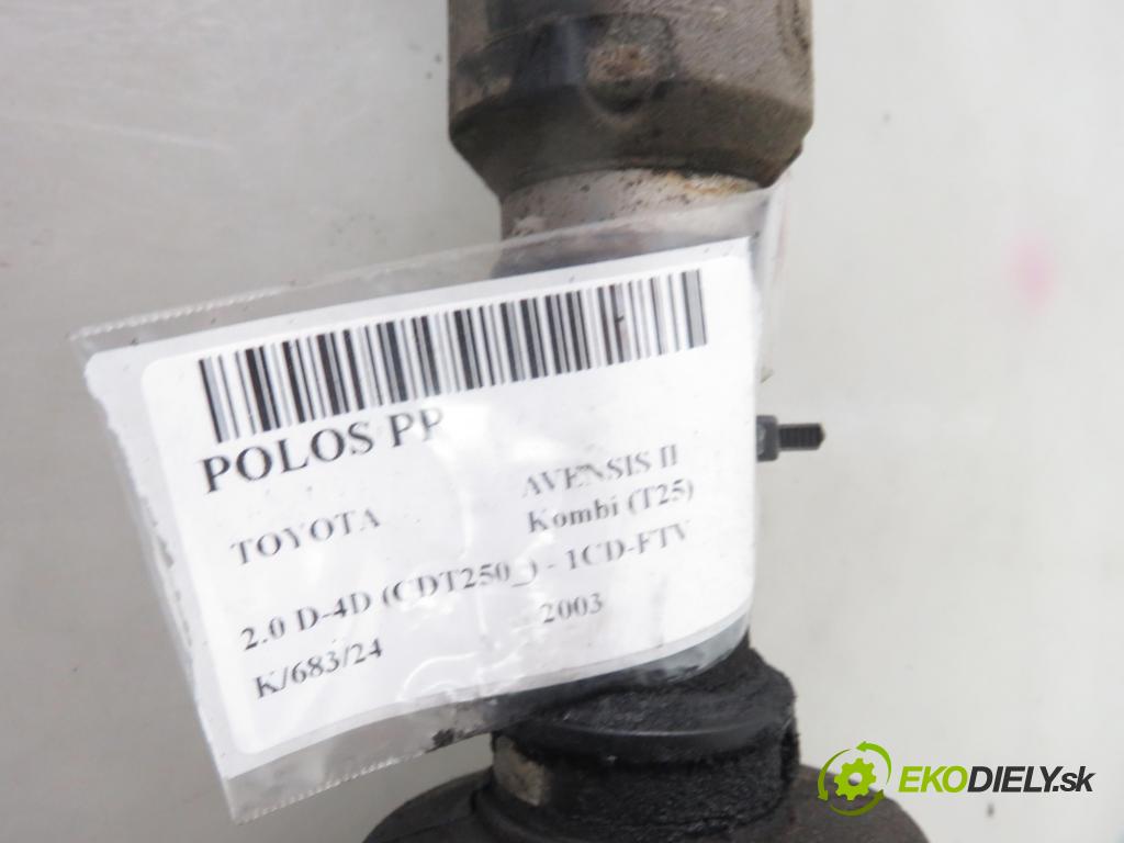 TOYOTA AVENSIS Kombi (_T25_) KOMBI 2003 85,00 2.0 D-4D 116 - 1CD-FTV 1995,00 Poloos PP