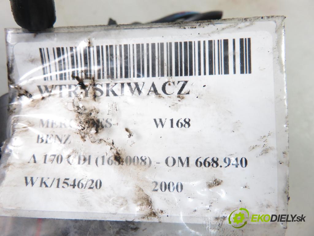 MERCEDES-BENZ KLASA A (W168) HB 2000 66,00 1.7 CDI 90 1689,00 vstrekovač 0445110116 ; 6680700987 (Vstrekovače)