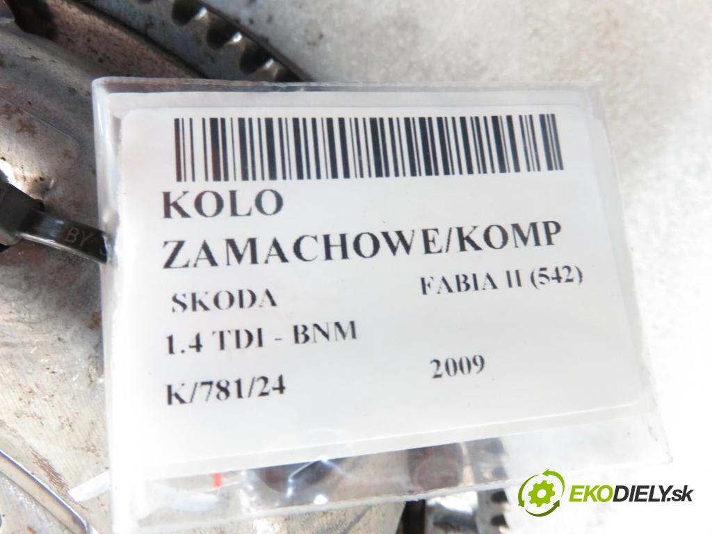 SKODA FABIA II (542) HB 2009 51,00 1.4 TDI - BNM 1422,00 Koleso zotrvačník 701666 ; 045105273D