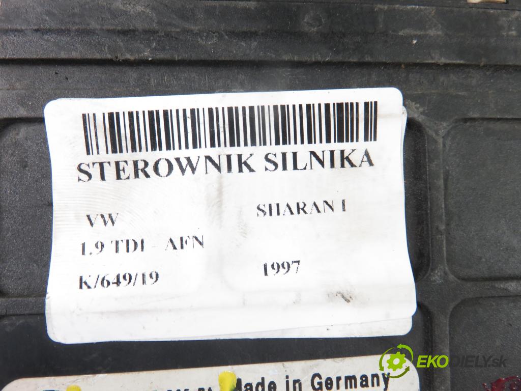 VW SHARAN (7M8, 7M9, 7M6) VAN 1997 81,00 1.9 TDI 110 - AFN 1896,00 Riadiaca jednotka prevodovky 5DG00753456 ; 97VW12B565BA ; 099927733P