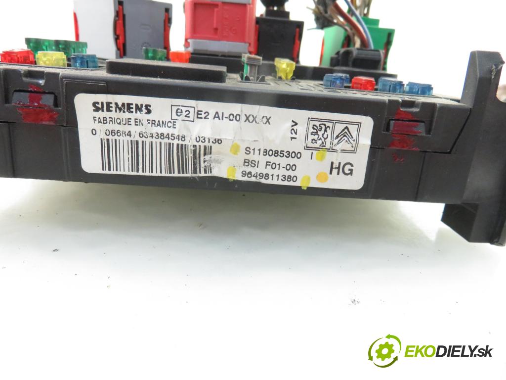 CITROEN C3 Pluriel (HB_) CABRIO 2003 80,00 1.6 - NFU 109 (TU5JP4) 1587,00 MODUL BSI 9649811380 ; S118085300I