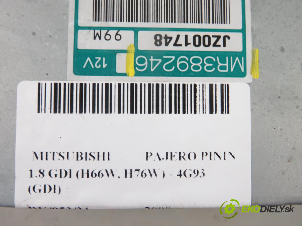 MITSUBISHI PAJERO PININ (H6_W, H7_W) TERENOWY 2000 88,00 1.8 GDI (H66W, H76W) - 4G93 (GDI) 1834,00 Riadiaca jednotka prevodovky MR389246