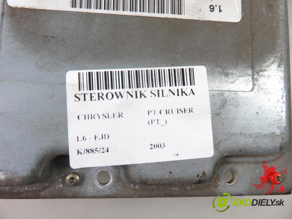 CHRYSLER PT CRUISER (PT_) HB 2003 85,00 1.6 - EJD 1598,00 Riadiaca jednotka Motor P05033174AA ; S118013001D