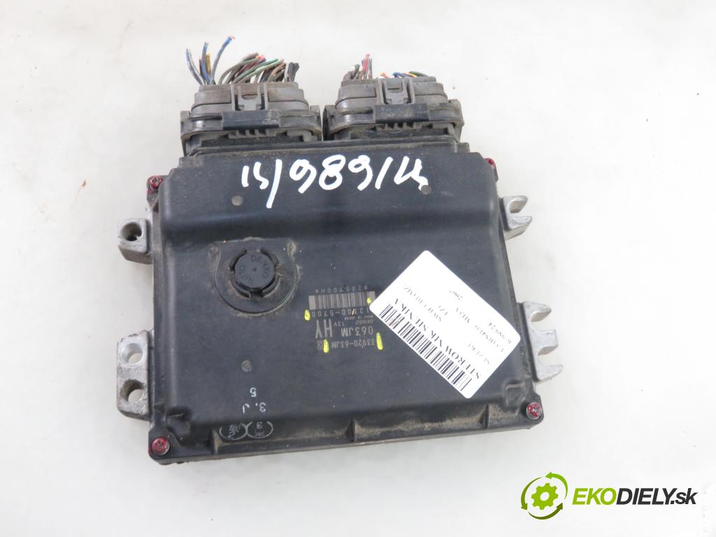 SUZUKI SWIFT III (MZ, EZ) HB 2007 67,00 1.3 91 - M13A 1328,00 Riadiaca jednotka Motor 3392063JM ; 123005700
