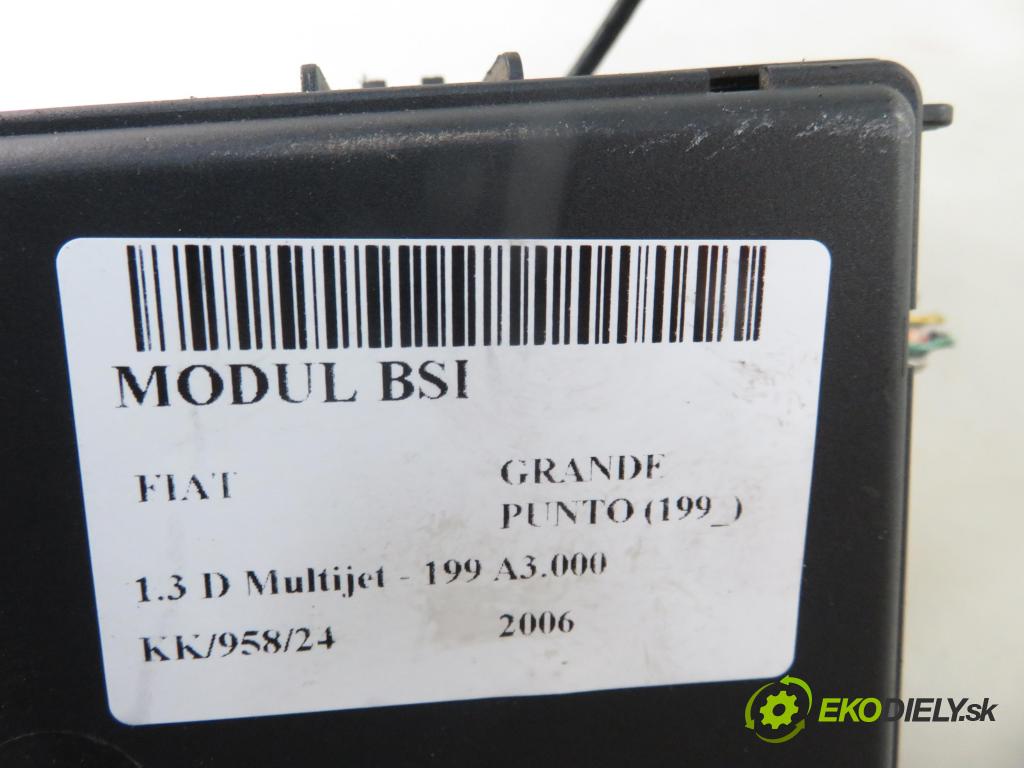 FIAT GRANDE PUNTO (199_) HB 2006 66,00 1.3 D Multijet 90 - 199 A3.000 1248,00 MODUL BSI 00517954300