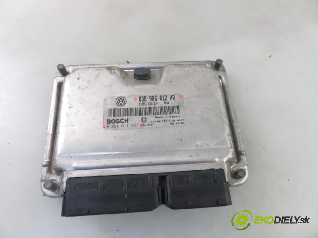 SKODA FABIA I SEDAN (6Y3) SEDAN 2006 47,00 1.9 SDI - ASY 1896,00 Riadiaca jednotka Motor 038906012HR ; 0281011321