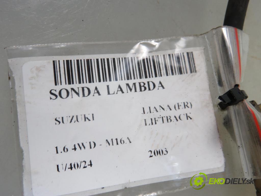 SUZUKI LIANA (ER) HB 2003 0,00 1.6 4WD - M16A 1586,00 sonda lambda 2340009130 (Lambda sondy)