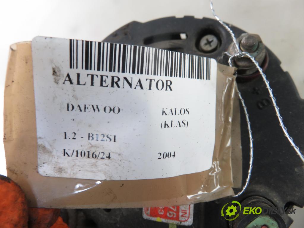 DAEWOO KALOS (KLAS) HB 2004 53,00 1.2 72 - B12S1 1150,00 Alternátor 96404263 ; 2655476 (Alternátory)
