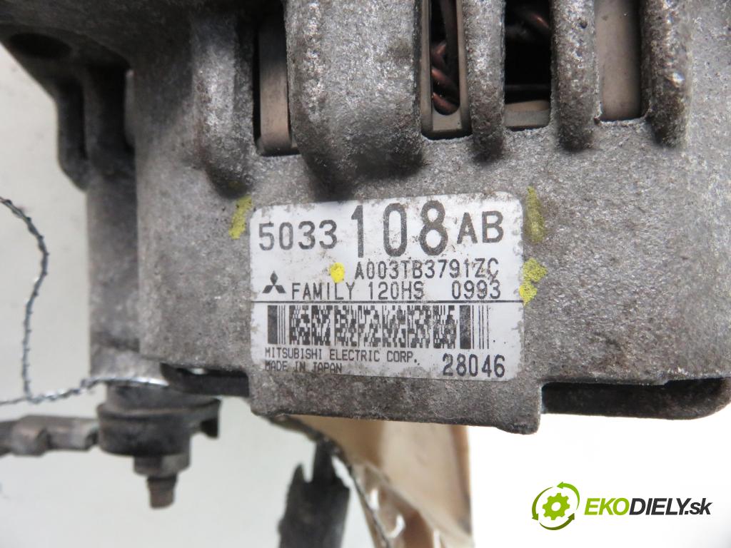 CHRYSLER PT CRUISER (PT_) HB 2003 85,00 1.6 - EJD 1598,00 Alternátor 5033108AB ; A003TB3791ZC (Alternátory)