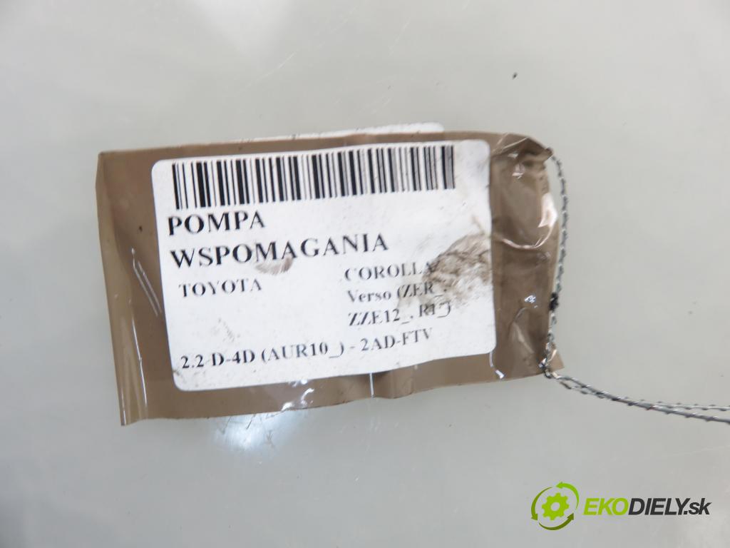 TOYOTA COROLLA Verso (ZER_, ZZE12_, R1_) MINIVAN 2006 100,00 2.2 D-4D (AUR10_) - 2AD-FTV 2231,00 Pumpa servočerpadlo  (Servočerpadlá, pumpy riadenia)