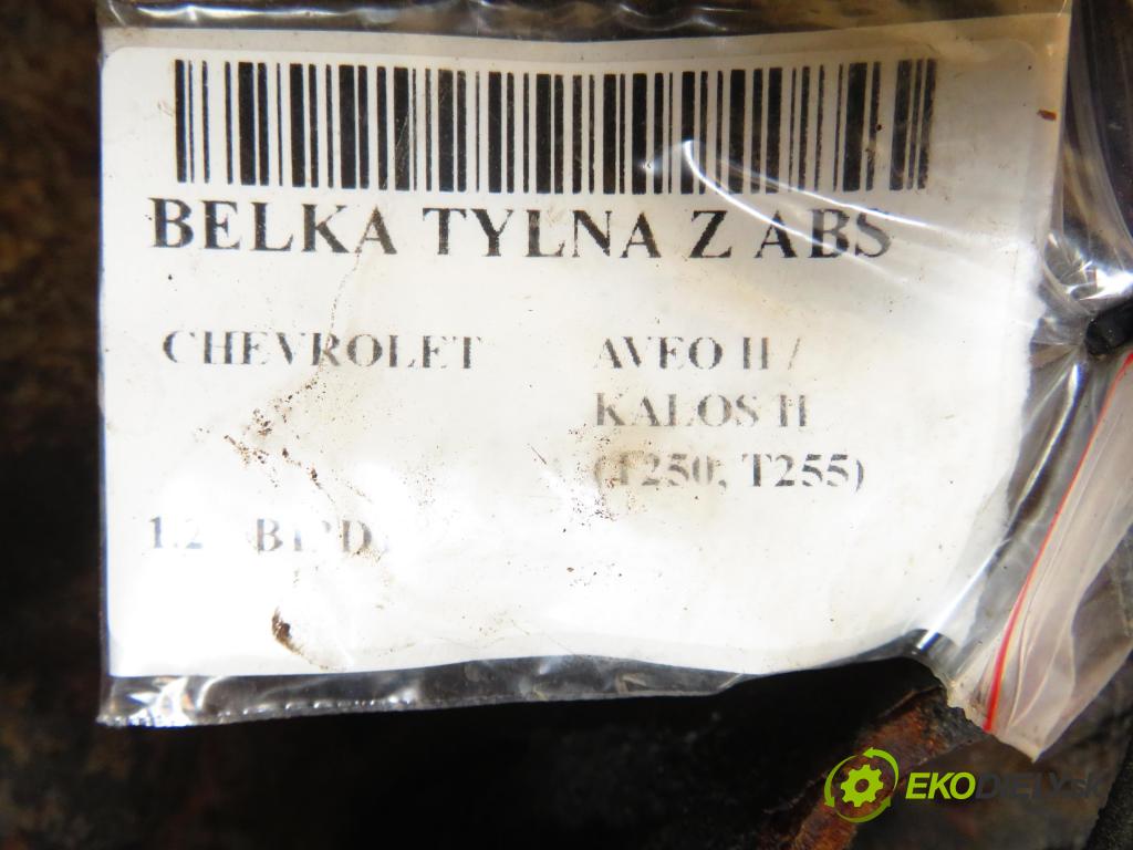CHEVROLET AVEO / KALOS liftback (T250, T255) HB 2011 55,00 1.2 S-TEC II - B12D1 1206,00 výztuha zadní část ABS