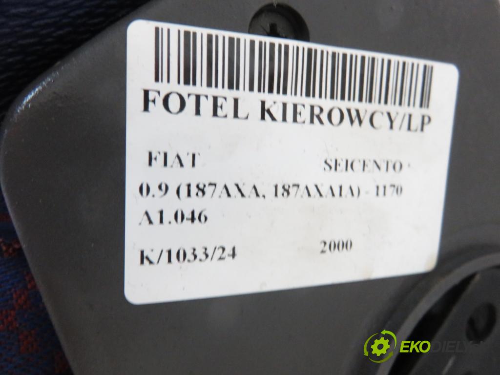 FIAT SEICENTO / 600 (187_) HB 2000 29,00 0.9 39 - 1170 A1.046 899,00 Sedadlo šoféri