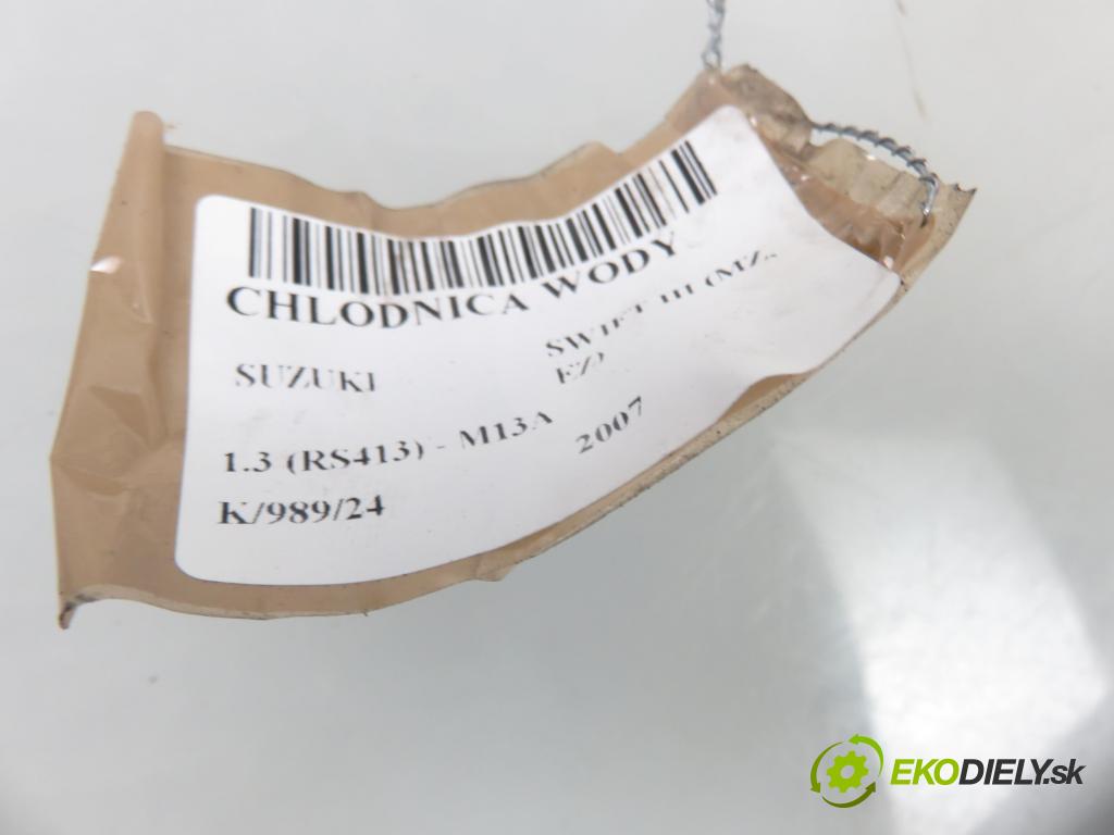SUZUKI SWIFT III (MZ, EZ) HB 2007 67,00 1.3 91 - M13A 1328,00 chladič vody 4220007481
