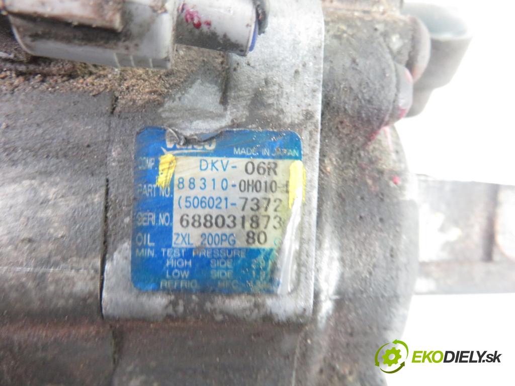 TOYOTA AYGO (_B1_) HB 2006 50,00 1.0 68 - 1KR-FE 998,00 KOMPRESOR: klimatizácie 883100H010 (Kompresory klimatizácie)