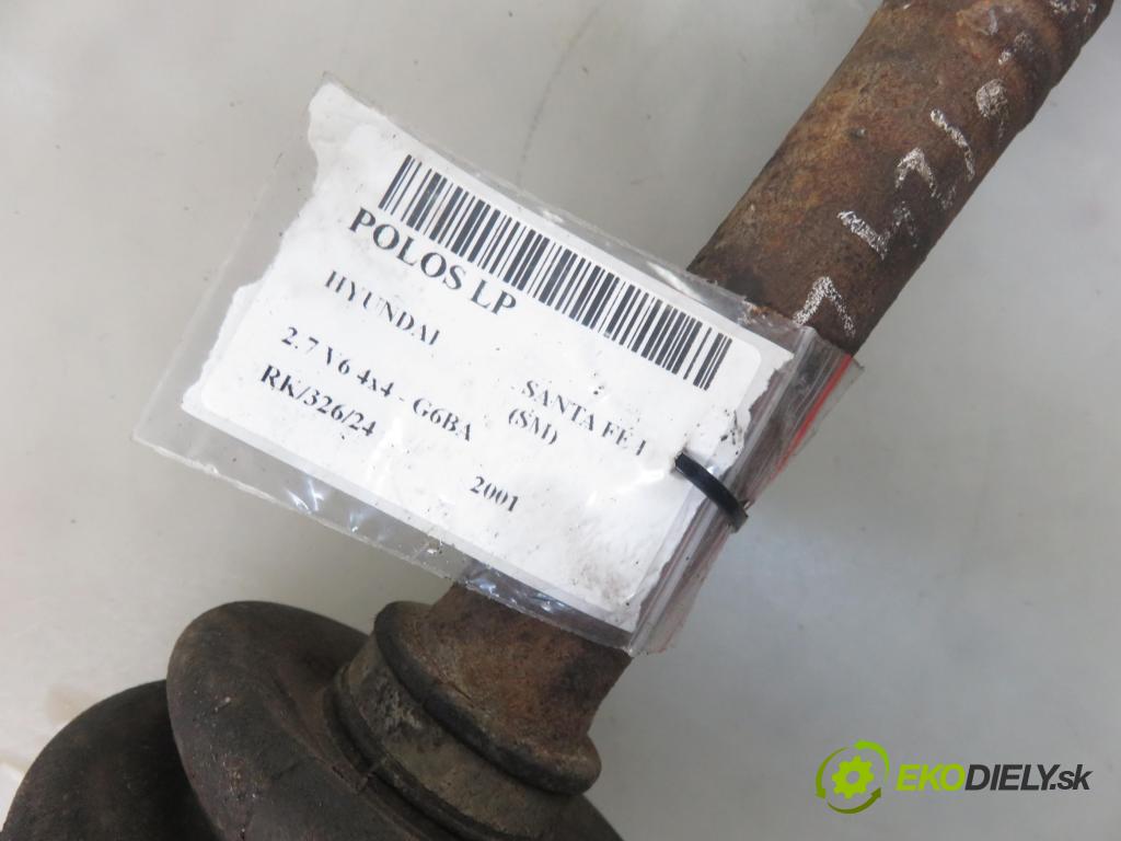 HYUNDAI SANTA FÉ I (SM) SUV 2001 127,00 2.7 V6 4x4 - G6BA 2656,00 Poloos LP 