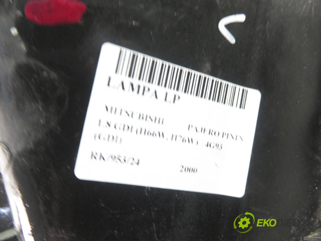 MITSUBISHI PAJERO PININ (H6_W, H7_W) TERENOWY 2000 88,00 1.8 GDI (H66W, H76W) - 4G93 (GDI) 1834,00 Svetlo LP