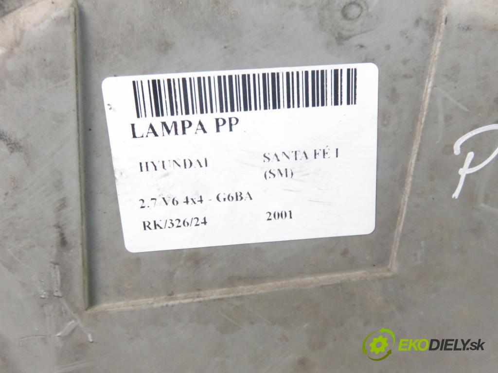 HYUNDAI SANTA FÉ I (SM) SUV 2001 127,00 2.7 V6 4x4 - G6BA 2656,00 Svetlo PP