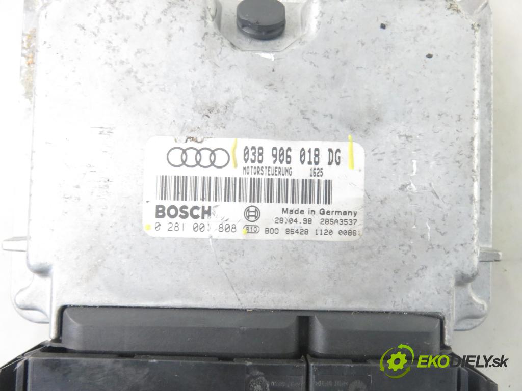 AUDI A6 (4B2, C5) SEDAN 1998 81,00 1.9 TDI - AFN 1896,00 Riadiaca jednotka Motor 038906018DG ; 0281001808
