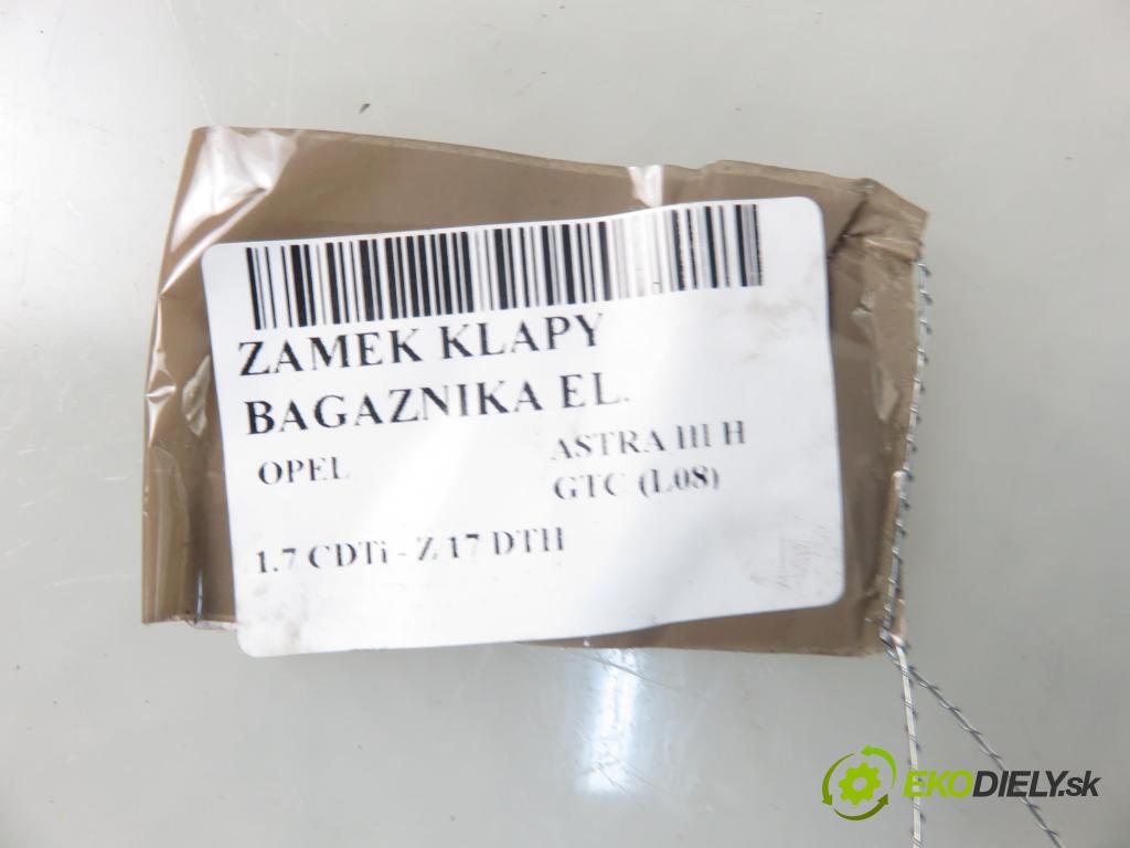 OPEL ASTRA H GTC (L08) HB 2006 74,00 1.7 CDTi - Z 17 DTH 1686,00 zámok dveří kufr EL. 13117285