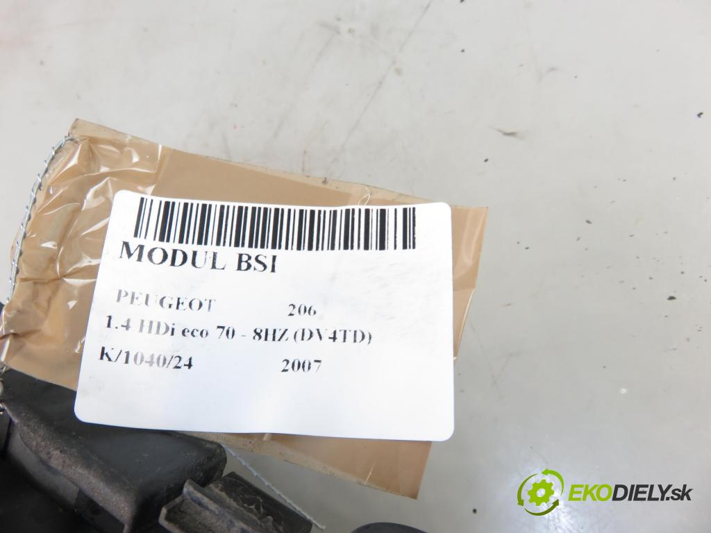 PEUGEOT 206 liftback (2A/C) HB 2007 50,00 1.4 HDi 8V 70 - 8HZ 1398,00 MODUL BSM 9657608780